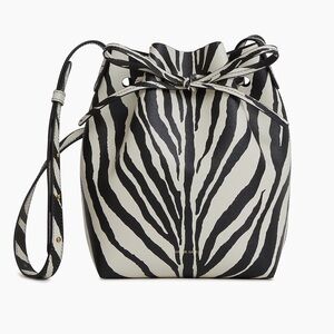 MANSUR GAVRIEL NWT Mini Bucket bag purse leather Zebra